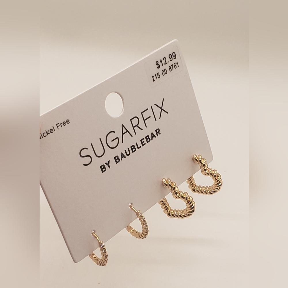 Sugarfix by BaubleBar Earrings & Ring Jewelry Lot - Picture 14 of 14